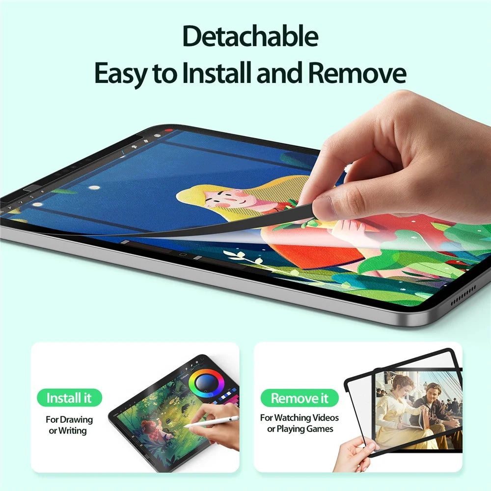 DUX DUCIS Naad Series for iPad Pro 12.9 (2020) / (2021) / (2022) Screen Protector Detachable PET Paper-feel Film - 7