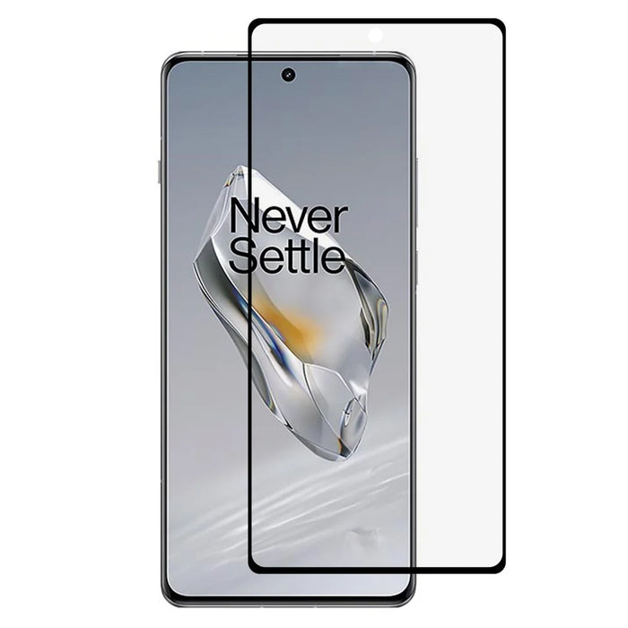 For OnePlus 12 5G Full Screen Protection Side Glue Silk Printing Tempered Glass Film, Support Fingerprint Unlock - 1