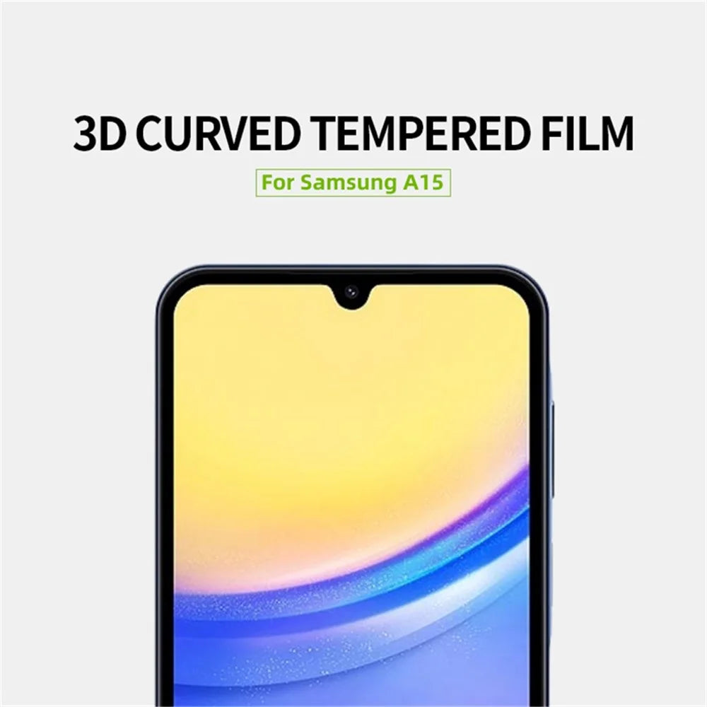 MOFI JK 3D Tempered Glass Film-1 for Samsung Galaxy A15 5G Full Coverage Curved Screen Protector - 4