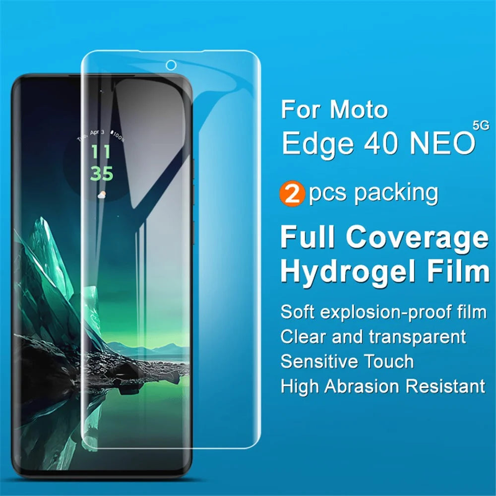IMAK 2Pcs  /  Set Hydrogel Film III for Motorola Edge 40 Neo 5G TPU Screen Protector Touch Sensitive HD Film - 2