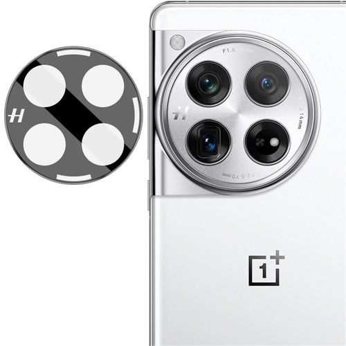 IMAK For OnePlus 12 5G Camera Lens Protector Shatterproof Tempered Glass Lens Film (Black Version) - 1