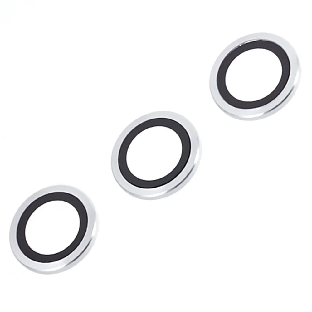 For Samsung Galaxy S24 1 Set Camera Lens Protector Metal Ring Tempered Glass Lens Film - Silver - 2