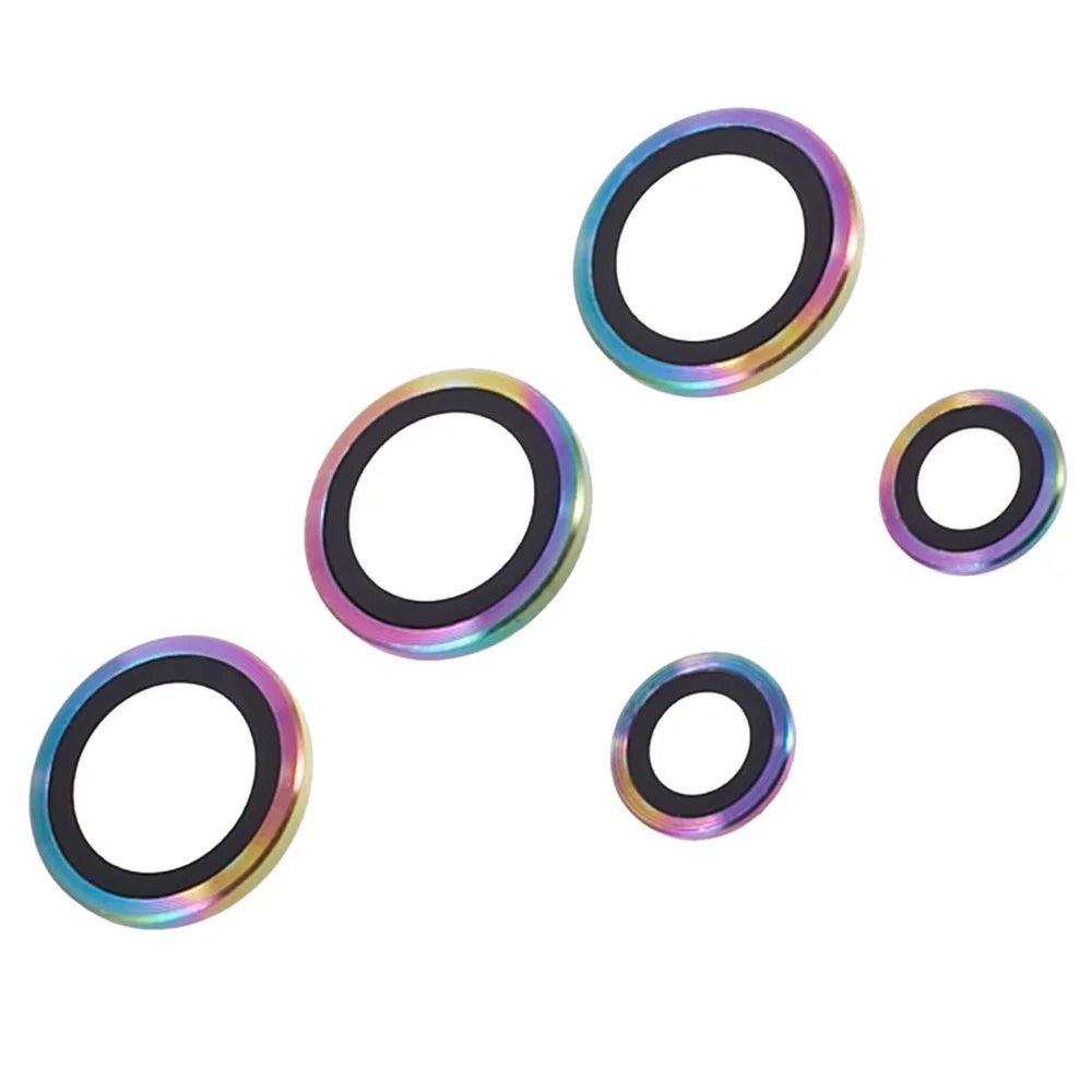 For Samsung Galaxy S24 Ultra 1 Set Tempered Glass Lens Protector Metal Ring Lens Protector - Multi-color - 2