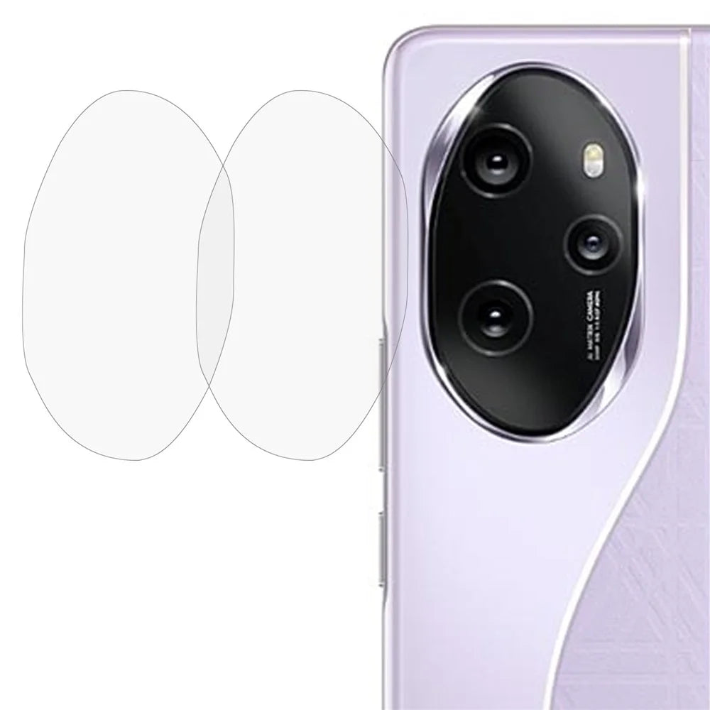 2PCS For Honor 100 Pro 5G 2.5D Arc Edge HD Clear Lens Protector Tempered Glass Lens Film - 1