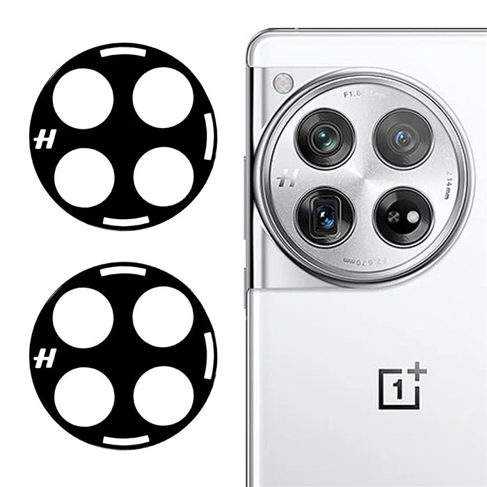 2Pcs For OnePlus 12 5G Tempered Glass Camera Lens Protector Silk Printing Lens Film - 1