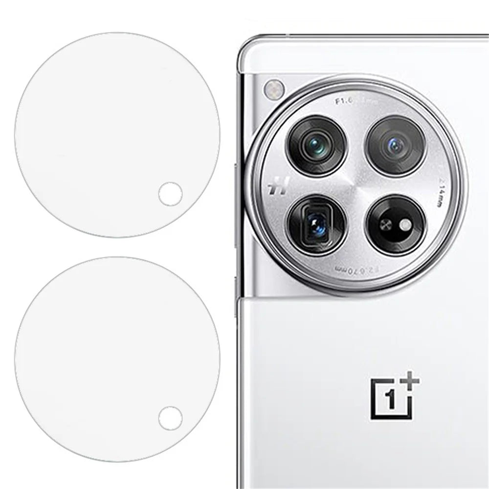 2PCS For OnePlus 12 5G Camera Lens Protector 2.5D Arc Edge Tempered Glass Lens Film - 1