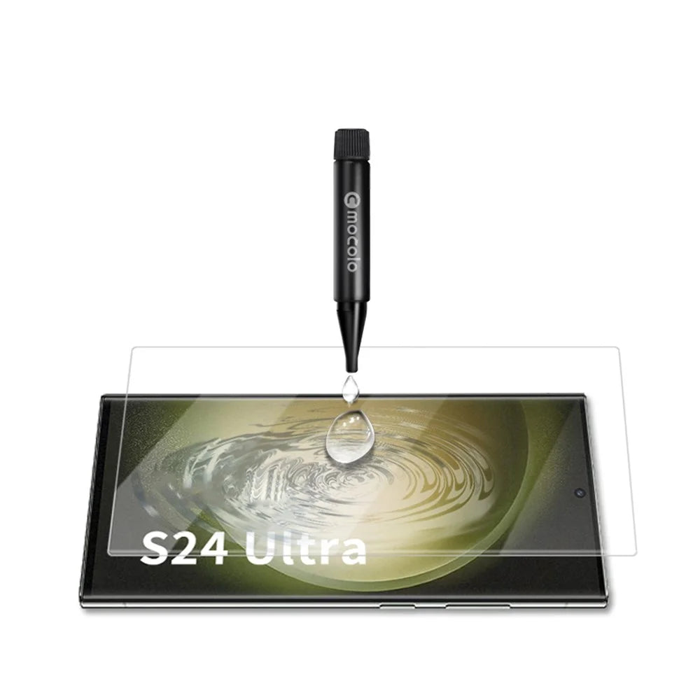 MOCOLO For Samsung Galaxy S24 Ultra Screen Protector UV Liquid Adhesive Tempered Glass 3D Curved Film - 3