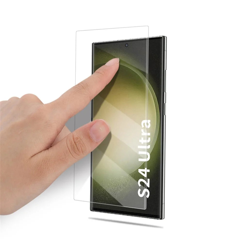 MOCOLO For Samsung Galaxy S24 Ultra Screen Protector UV Liquid Adhesive Tempered Glass 3D Curved Film - 4