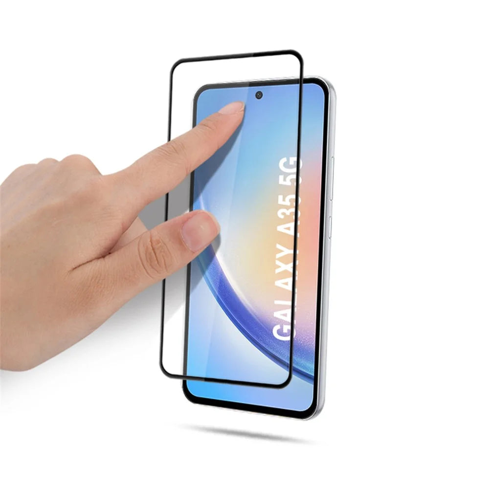 MOCOLO For Samsung Galaxy A35 5G / A55 5G Screen Protector Complete Covering Anti-explosion Tempered Glass Film - Black - 4