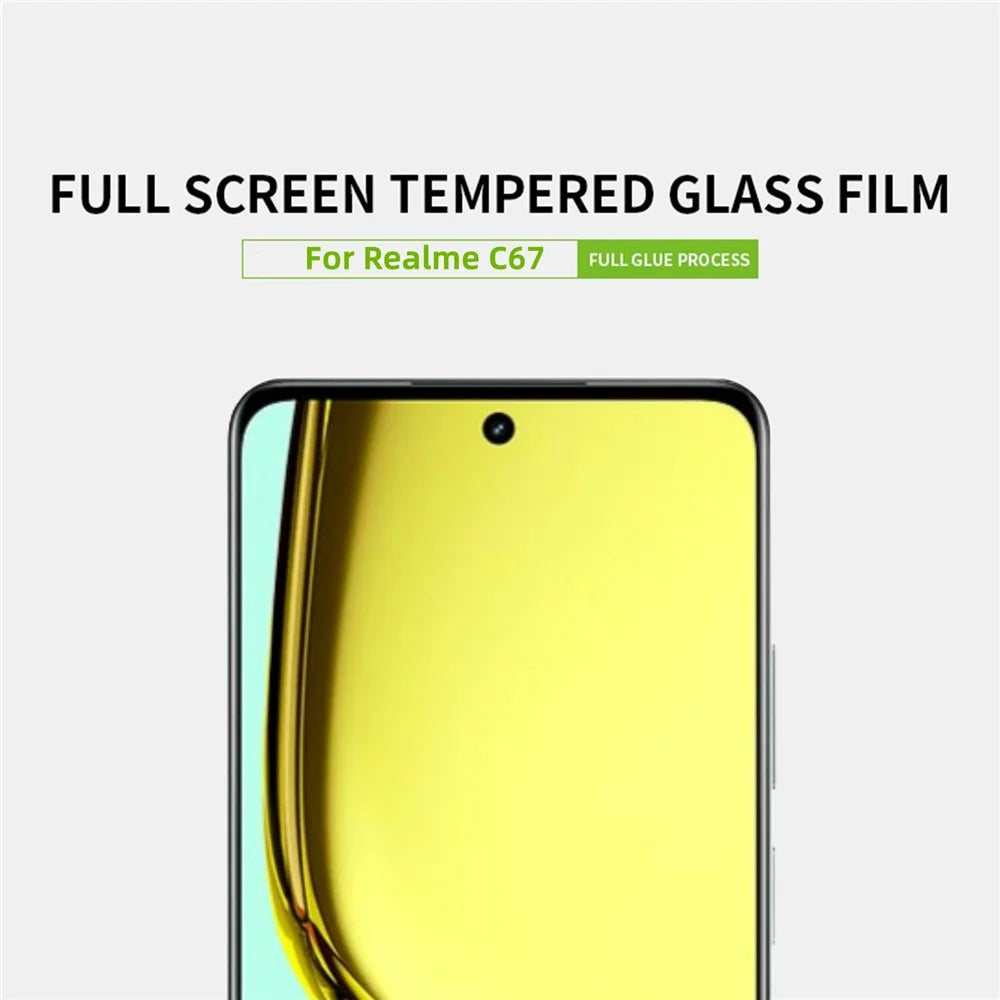 PINWUYO JK Tempered Glass Film Series-2 for Realme C67 5G Full Screen Protector Anti-explosion - 4