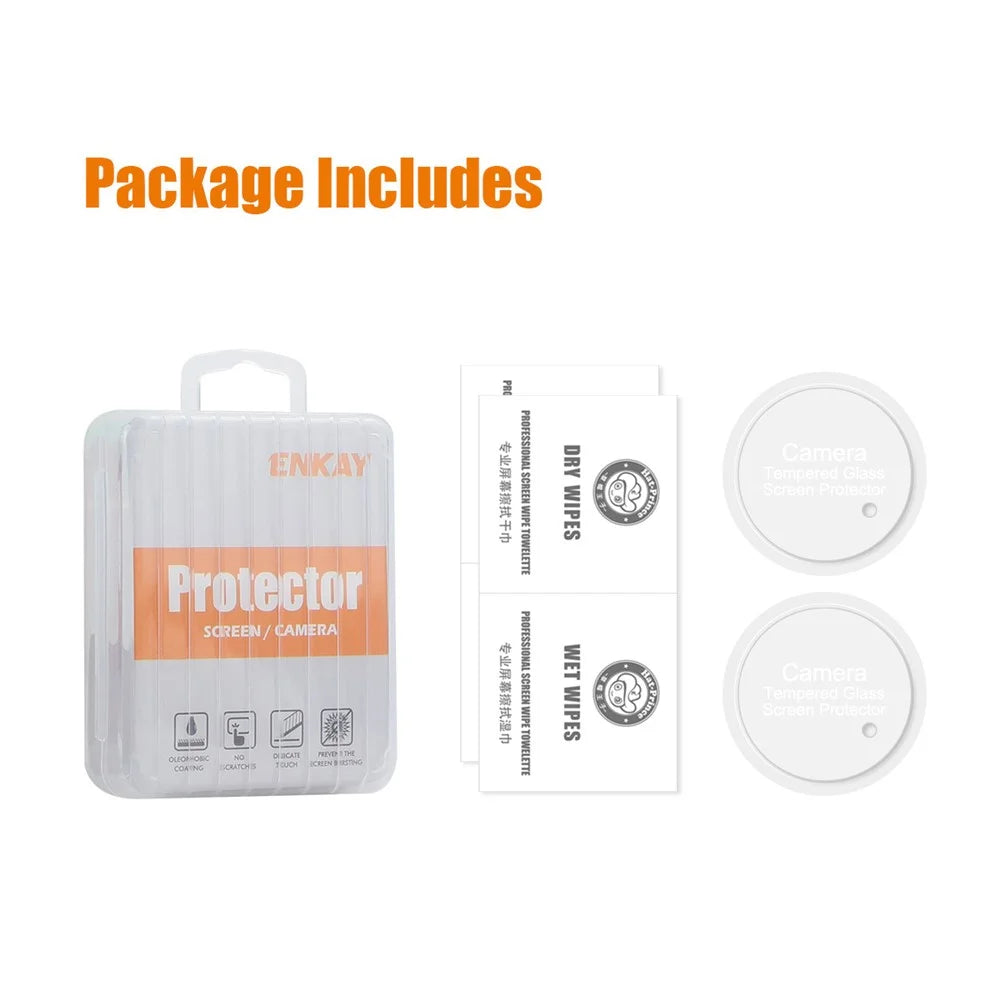 ENKAY HAT PRINCE 2Pcs for OnePlus 12 5G 0.2mm Camera Lens Protector 9H Hardness Lens Film - 5