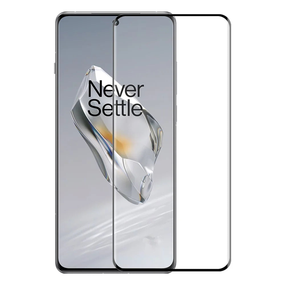 ENKAY HAT PRINCE For OnePlus 12 5G HD 3D Curved Tempered Glass Side Glue Full Screen Protector Support Fingerprint Unlock - 1