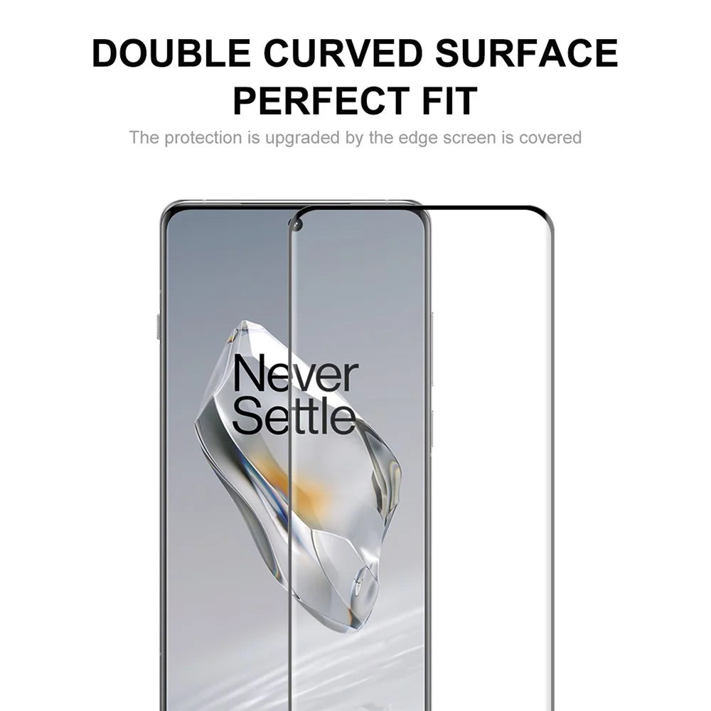 ENKAY HAT PRINCE For OnePlus 12 5G HD 3D Curved Tempered Glass Side Glue Full Screen Protector Support Fingerprint Unlock - 2