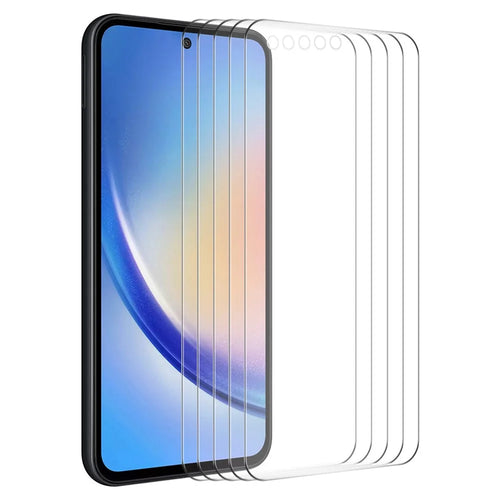 ENKAY HAT PRINCE 5Pcs For Samsung Galaxy A35 5G 0.26mm 2.5D High Aluminium-silicon Glass Screen Film - 1