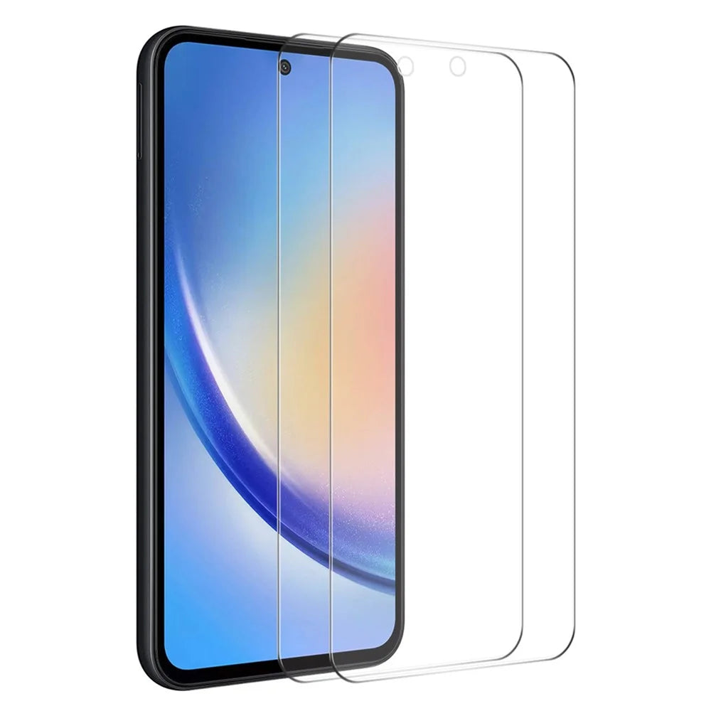 ENKAY HAT PRINCE 2Pcs Screen Protector for Samsung Galaxy A35 5G High Aluminium-silicon Glass 0.26mm 2.5D Film - 1