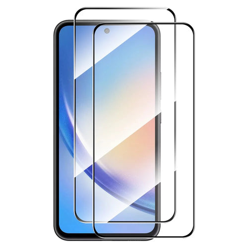 ENKAY HAT PRINCE 2Pcs for Samsung Galaxy A35 5G Screen Protector Silk Print Full Glue High Aluminium-silicon Glass Film - 1