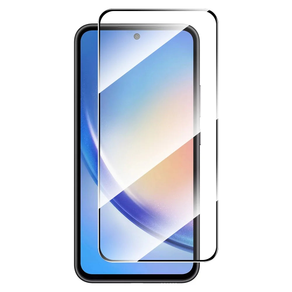 ENKAY HAT PRINCE For Samsung Galaxy A35 5G High Aluminium-silicon Glass Screen Protector Silk Printing Protection Film - 1