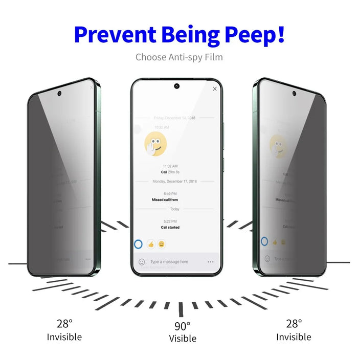 ENKAY HAT PRINCE 2Pcs For Samsung Galaxy A35 5G Anti-Peeping Screen Protector 28-degree Privacy Screen Film - 3