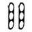 ENKAY HAT PRINCE 2Pcs For Samsung Galaxy A35 5G Tempered Glass Camera Lens Protector - Black - 1