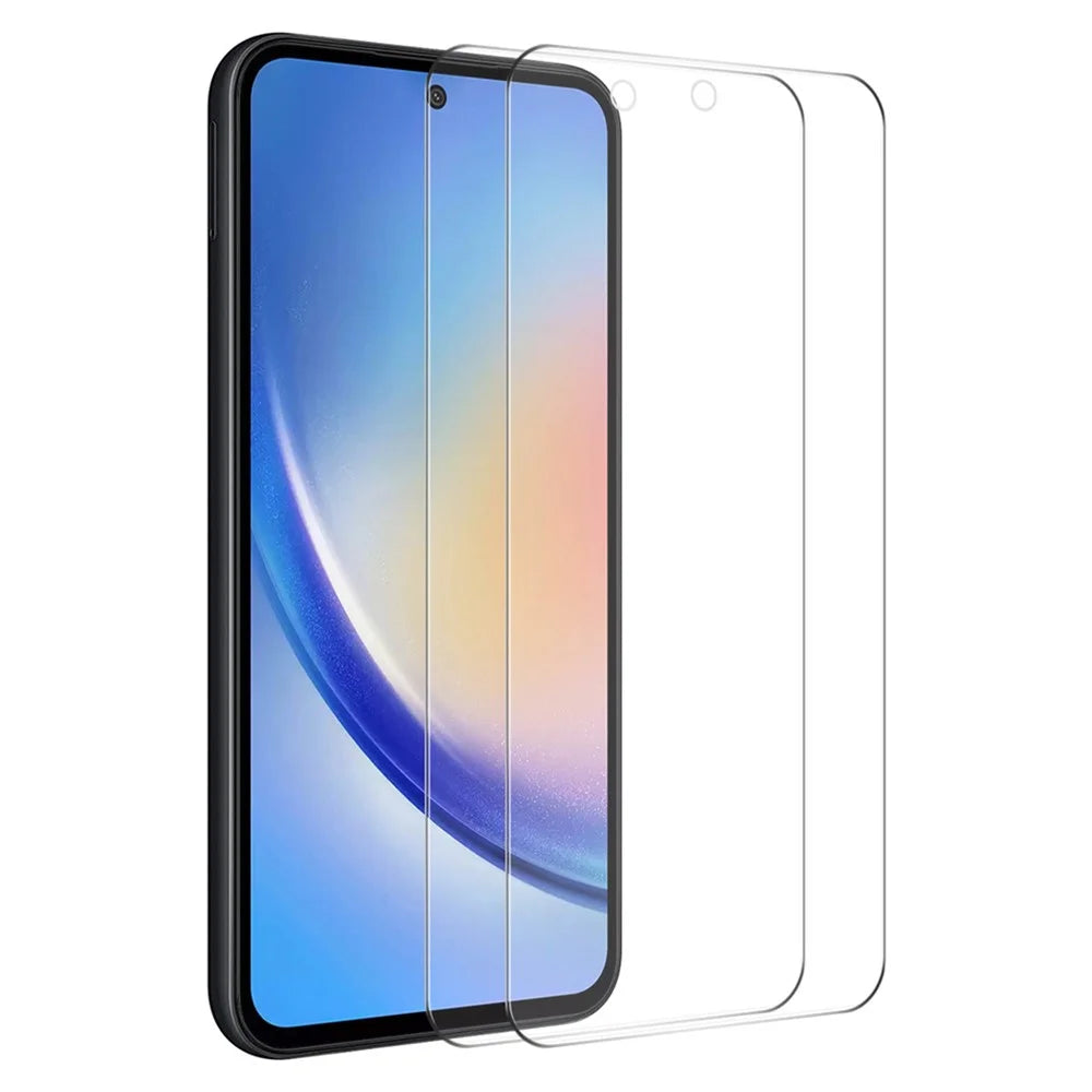 ENKAY HAT PRINCE 2Pcs For Samsung Galaxy A55 5G High Aluminium-silicon Glass 0.26mm 2.5D HD Film - 1