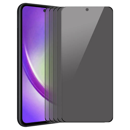 ENKAY HAT PRINCE 5Pcs For Samsung Galaxy A55 5G Anti-glare Privacy Screen Protector Tempered Glass Film - 1