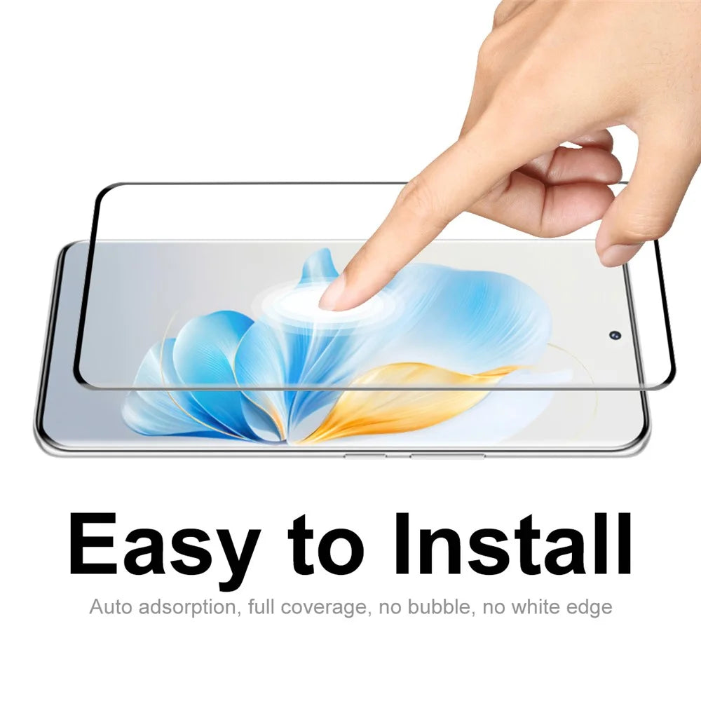 ENKAY HAT PRINCE For Honor 100 5G 3D Curved Tempered Glass 9H Side Glue Screen Protector Support Fingerprint Unlock - 5