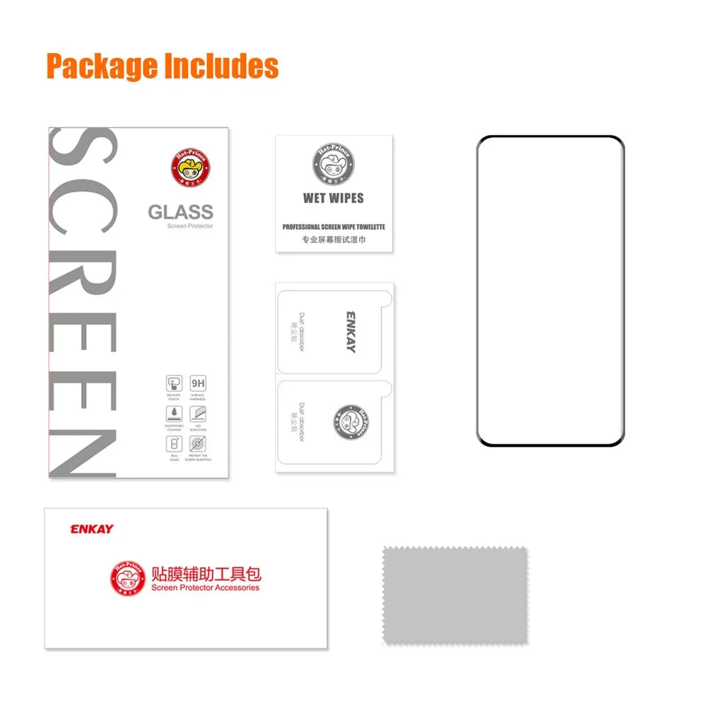 ENKAY HAT PRINCE Tempered Glass Film for Honor 100 Pro 5G 3D Curved Side Glue Full Screen Protector Support Fingerprint Unlock - 7