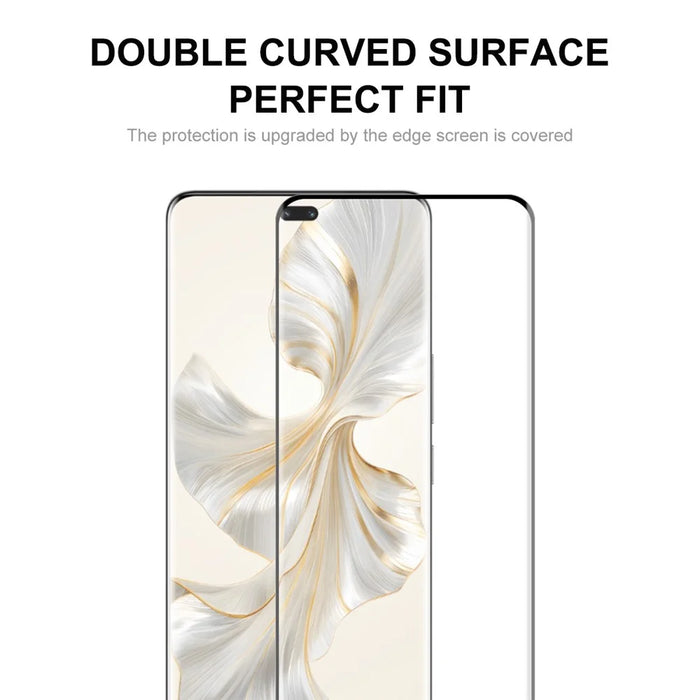 ENKAY HAT PRINCE 2PCS For Honor 100 Pro 5G Tempered Glass Screen Protector Clear 3D Curved Side Glue Support Fingerprint Unlock - 2
