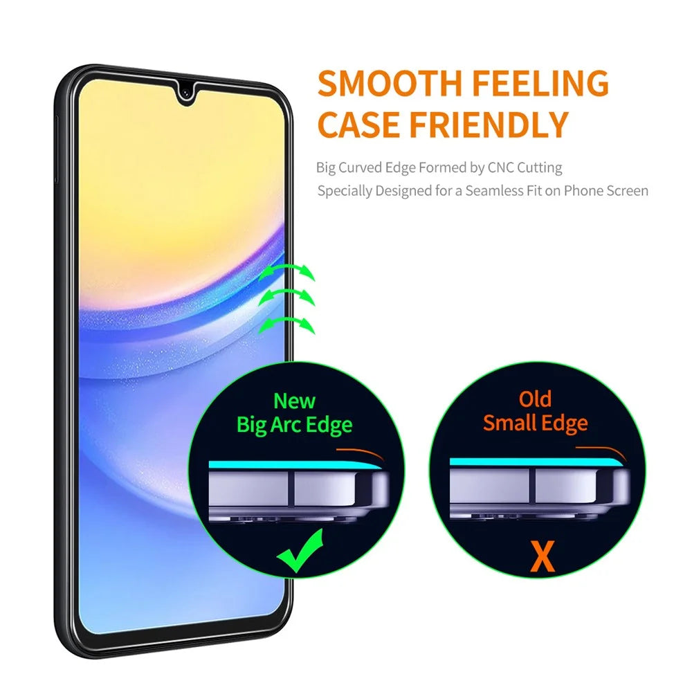 ENKAY HAT PRINCE For Samsung Galaxy A15 4G / 5G 0.26mm 2.5D Anti-scratch High Aluminium-silicon Glass Film - 3
