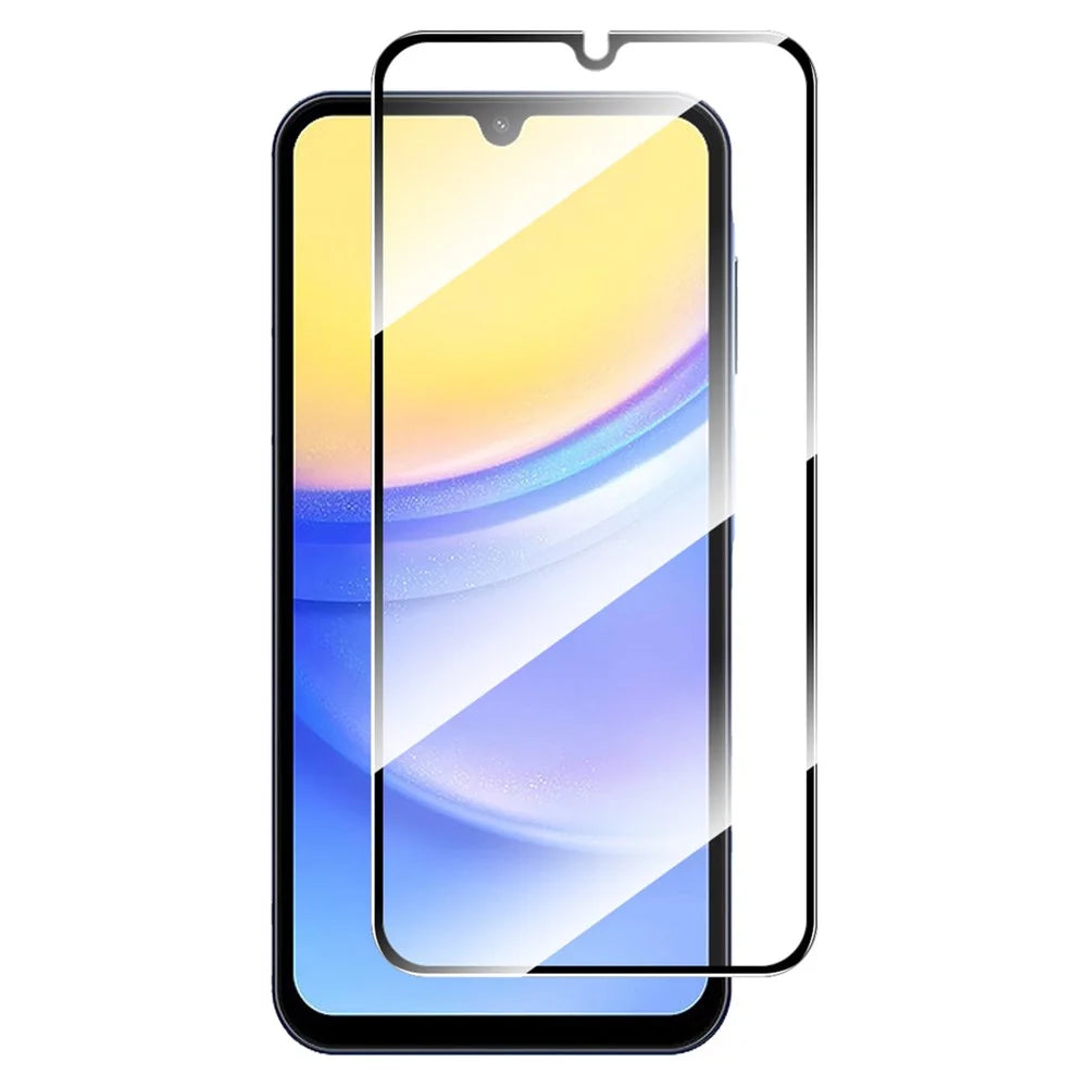 ENKAY HAT PRINCE For Samsung Galaxy A15 4G / 5G Full Screen Protector Silk Printing High Aluminium-silicon Glass Film - 1