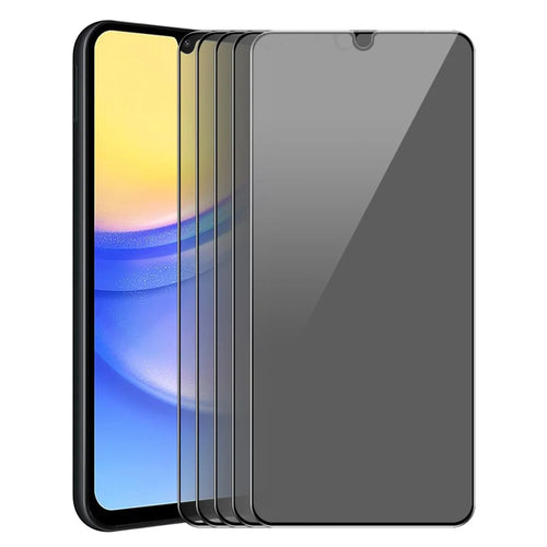ENKAY HAT PRINCE 5Pcs For Samsung Galaxy A15 4G / 5G Anti-Spy Screen Protector Anti-Peeping Film Tempered Glass - 1