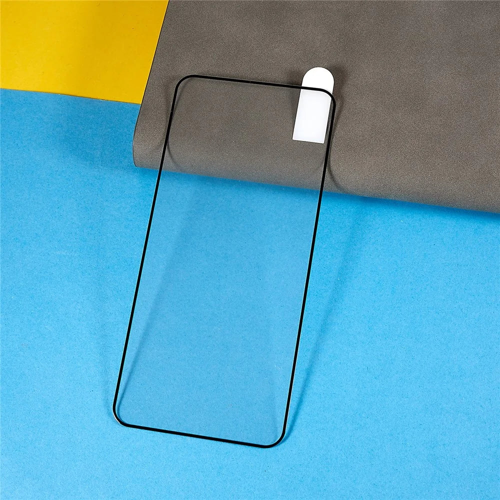 For Samsung Galaxy A55 5G Tempered Glass Electroplating Anti-Fingerprint Silk Printing Full Glue Screen Protector - 3