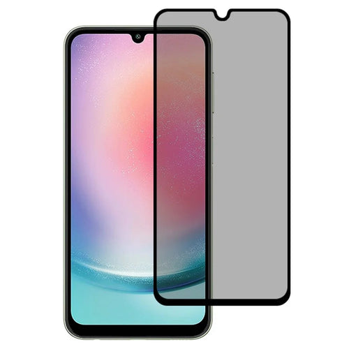 For Samsung Galaxy A25 5G (Global) / M34 Tempered Glass Film 180 Degree Anti-Peep Black Edge Screen Protector - 1