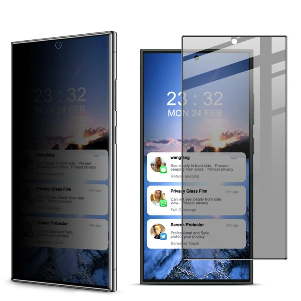 IMAK For Samsung Galaxy S24 Ultra Tempered Glass Screen Protector Anti-peep Privacy Protection Film - 4