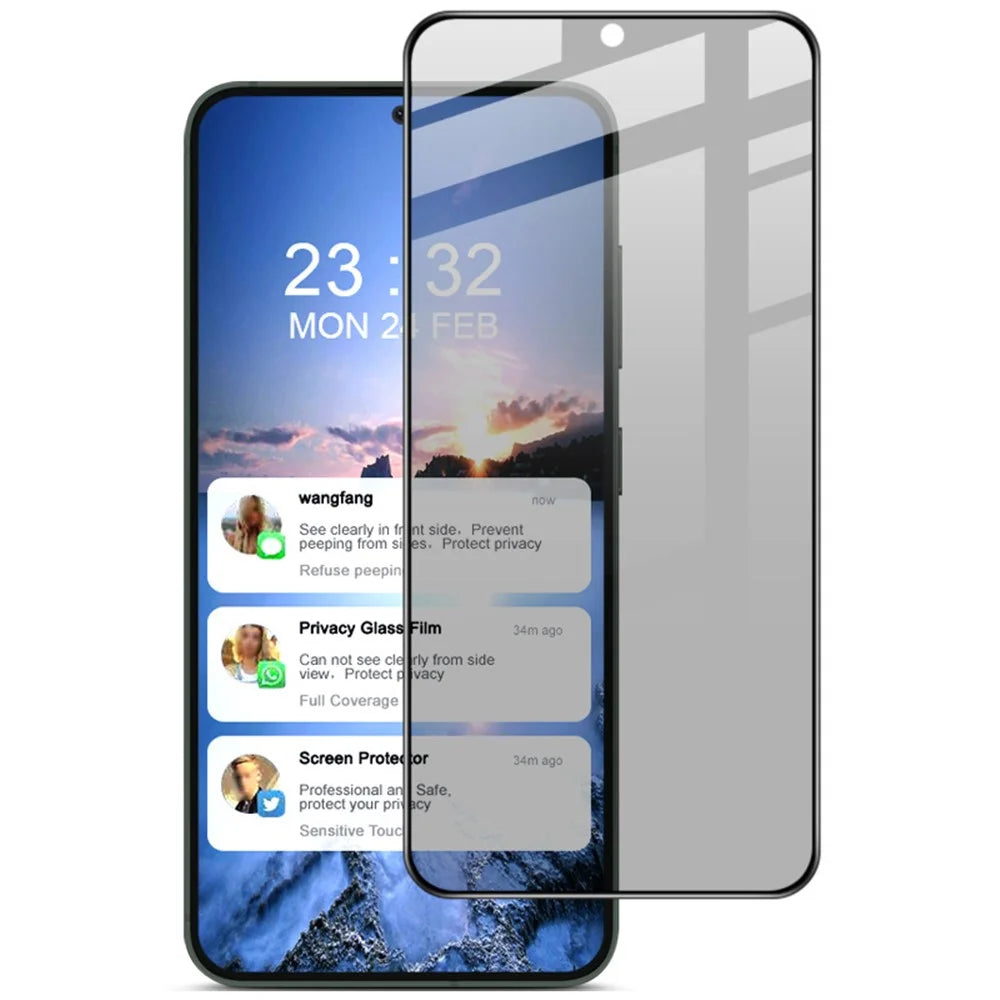 IMAK For Samsung Galaxy S24+ Anti-spy Screen Protector Tempered Glass Sensitive Touch Film - 1