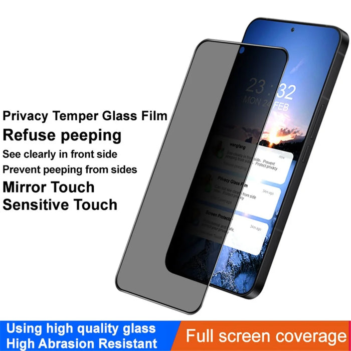 IMAK For Samsung Galaxy S24+ Anti-spy Screen Protector Tempered Glass Sensitive Touch Film - 3