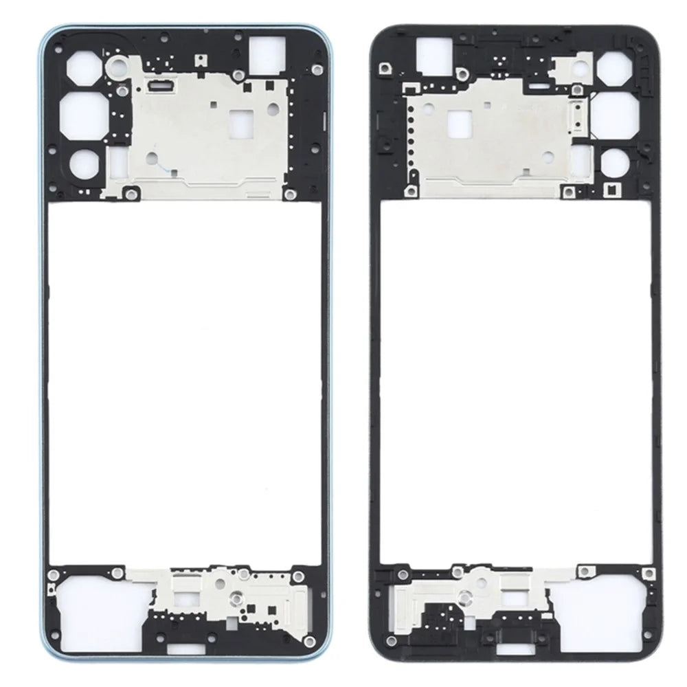 For Oppo Reno4 5G OEM Middle Housing Plate Frame Part (without Logo) - Blue - 1