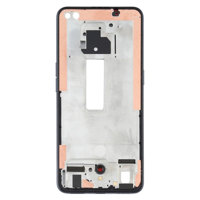 For Oppo Reno4 5G Phone Middle Plate Frame Repair Part (A-Side) (without Logo) - Black - 3