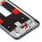 For Oppo Reno4 5G Phone Middle Plate Frame Repair Part (A-Side) (without Logo) - Black - 5
