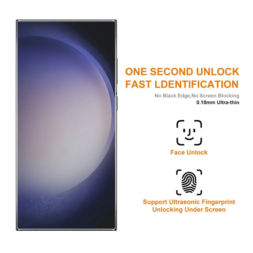 ENKAY HAT PRINCE for Samsung Galaxy S24 Ultra Screen Protector High Aluminum-silicon Glass (Fingerprint Unlock) - 4