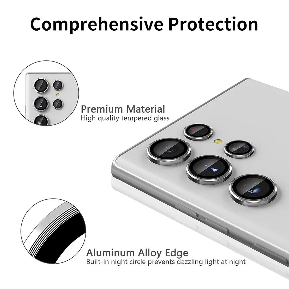 ENKAY HAT PRINCE For Samsung Galaxy S24 Ultra Camera Lens Protector 9H Tempered Glass, HD Clear - Grey - 2