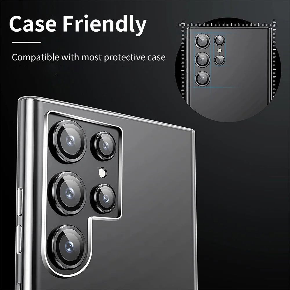 ENKAY HAT PRINCE For Samsung Galaxy S24 Ultra Camera Lens Protector 9H Tempered Glass, HD Clear - Grey - 4