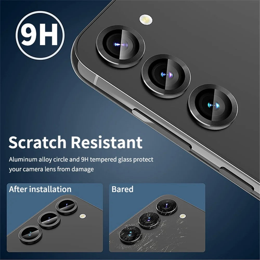 ENKAY HAT PRINCE For Samsung Galaxy S24 Individual Camera Lens Protector Ultra HD Lens Film - Black - 2