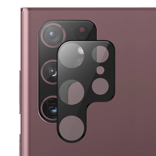 ENKAY HAT PRINCE For Samsung Galaxy S24 Ultra Camera Lens Protector with Integrated Design - Black - 1