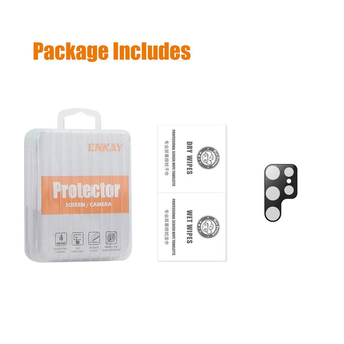 ENKAY HAT PRINCE For Samsung Galaxy S24 Ultra Camera Lens Protector with Integrated Design - Black - 7