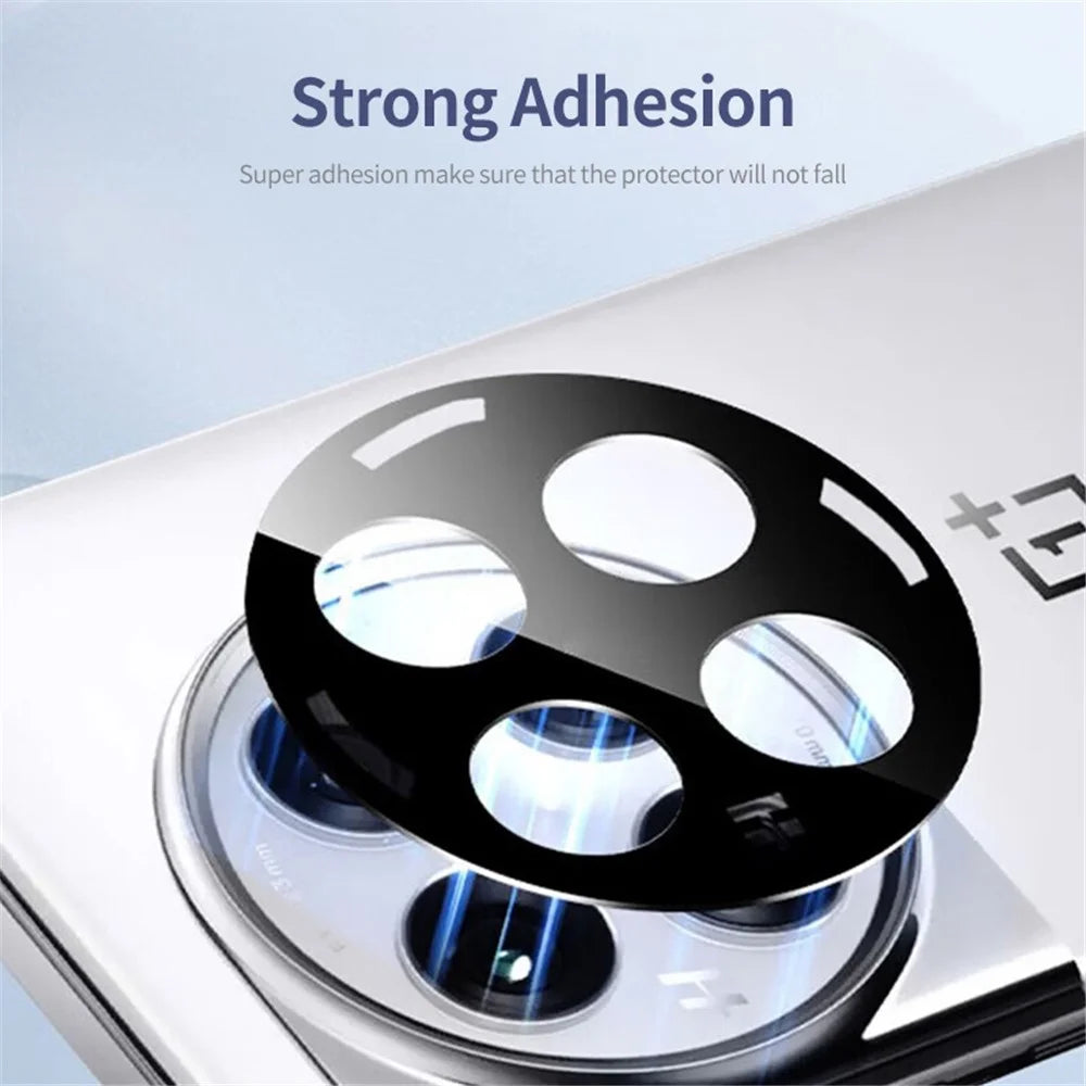 ENKAY HAT PRINCE For OnePlus 12 5G Camera Lens Protector Full Cover Tempered Glass Lens Film - Black - 3