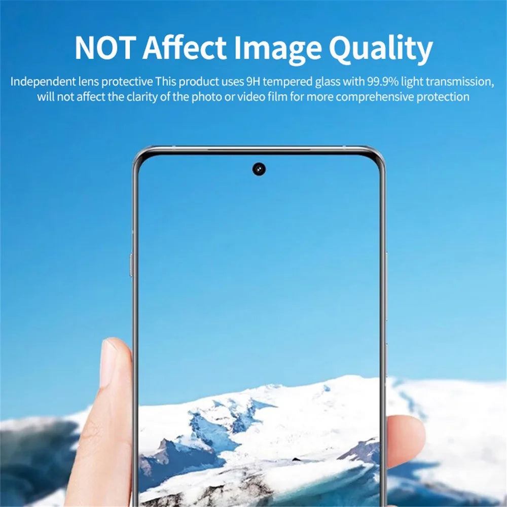 ENKAY HAT PRINCE For OnePlus 12 5G Camera Lens Protector Full Cover Tempered Glass Lens Film - Black - 4