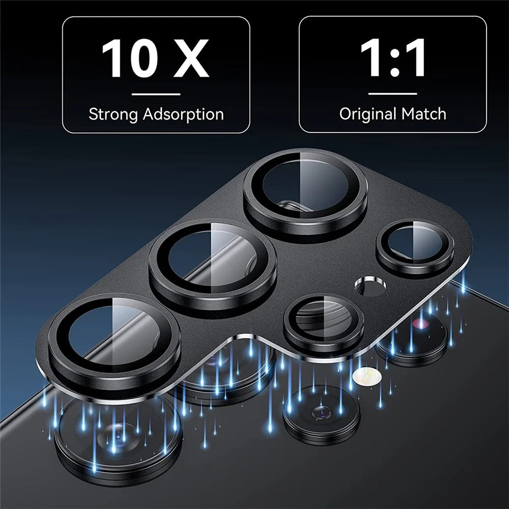 ENKAY HAT PRINCE For Samsung Galaxy S24 Ultra Camera Lens Protector AR HD Clear Lens Film - Black - 4