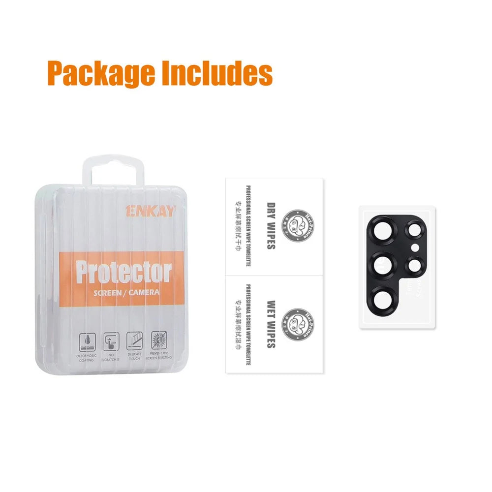 ENKAY HAT PRINCE For Samsung Galaxy S24 Ultra Camera Lens Protector AR HD Clear Lens Film - Black - 6
