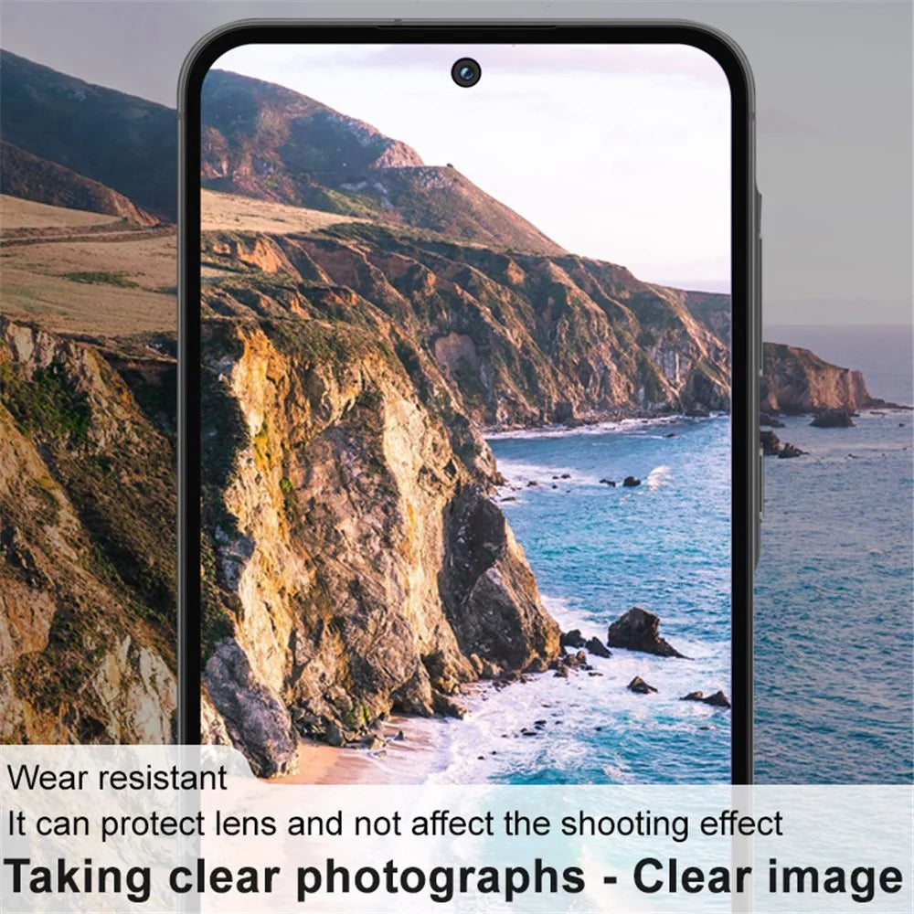 IMAK For Samsung Galaxy A55 5G Camera Lens Protector Tempered Glass+Acrylic Lens Cap Anti-Scratch - 5